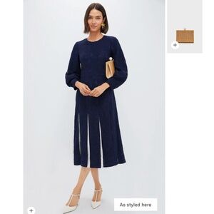 Tuckernuck Navy Lace Cristiana Dress
